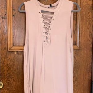 Charlotte Russe lace up tank